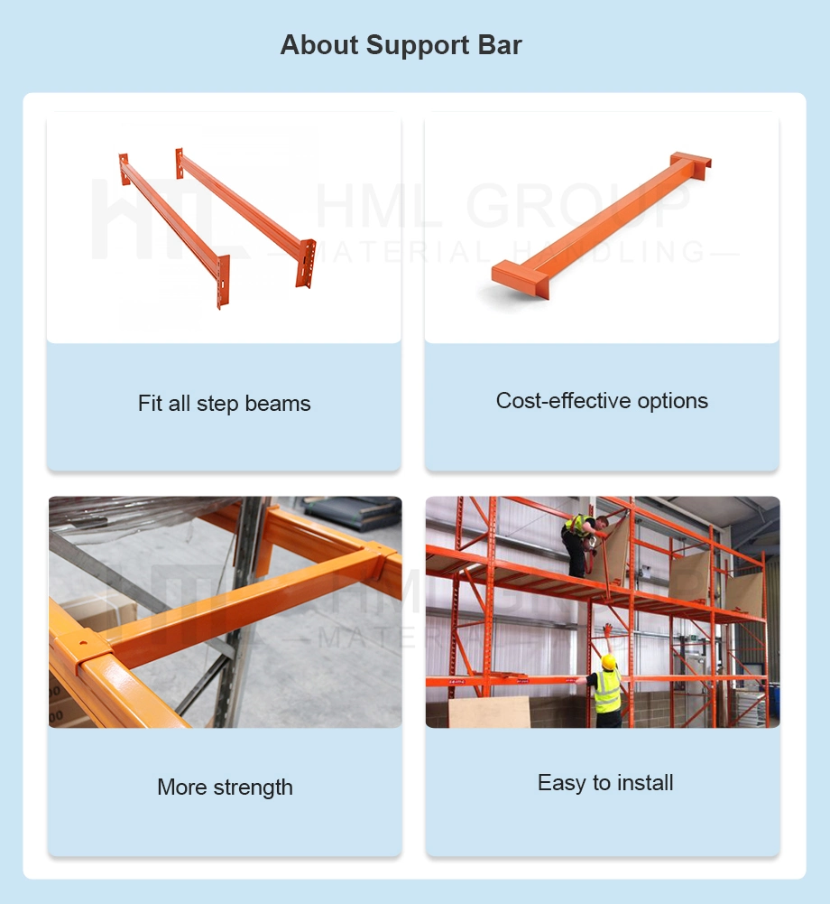 Customized Durable Metal Pallet Support Bars for Box Beam