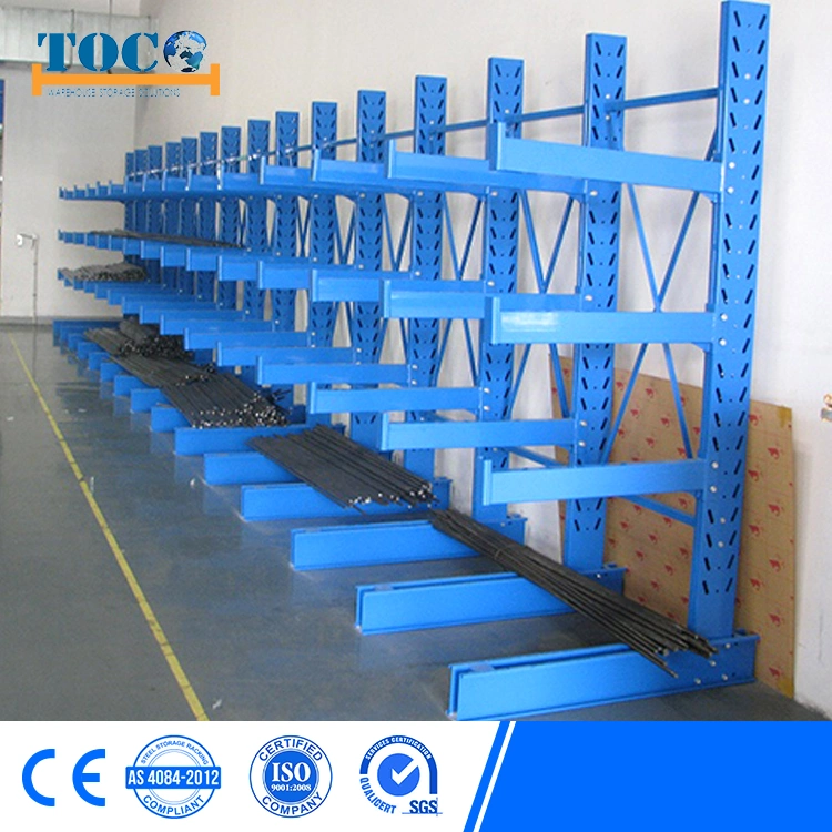 Heavy Duty Stacking Outdoor Galvanized Automatic Warehouse Storage Mezzanine Cantilever Teardrop Shelf Metal Steel Pallet Shuttle Rack