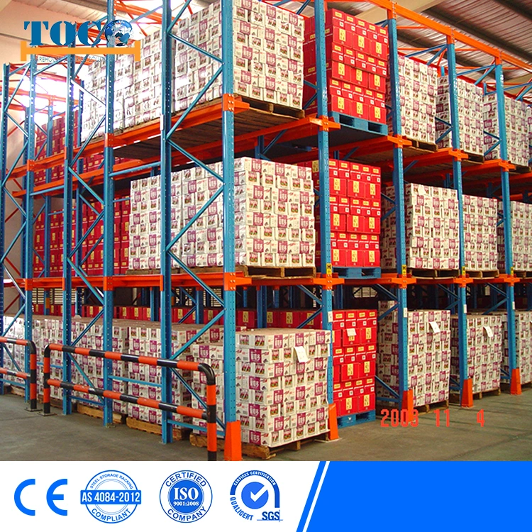 Heavy Duty Stacking Outdoor Galvanized Automatic Warehouse Storage Mezzanine Cantilever Teardrop Shelf Metal Steel Pallet Shuttle Rack