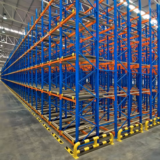 Estantería de paletas de metal resistente para almacenamiento en almacén