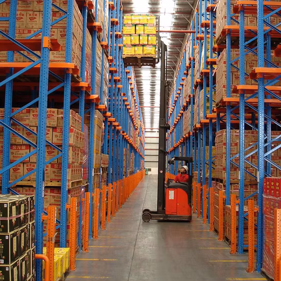 Estante de almacenamiento de almacén ajustable industrial pesado OEM unidad de metal en estanterías de paletas/unidad de acero en estanterías estanterías Filo