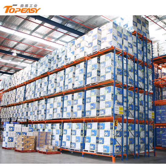 Solución de almacenamiento industrial Estantería de paletas de doble profundidad para trabajo pesado