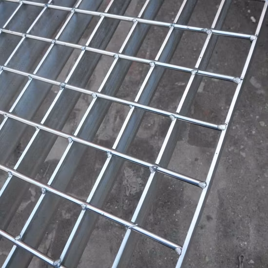 Barras de piso de rejilla de rejilla de malla de acero de cubierta de trinchera de carretera galvanizadas